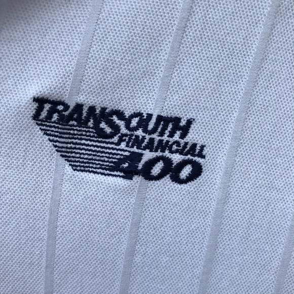 Men’s White with Blue Collar Short Sleeve Shirt - Picture 4 of 8